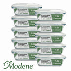 [BUY 5 GET 5] Pack Glass Food Container - Meal Prep, Oven, Microwave & Air Fryer Safe with 4 Secure Locking Clips